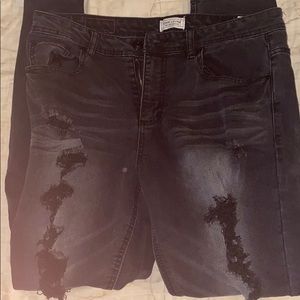 Adam Levine black straight jeans